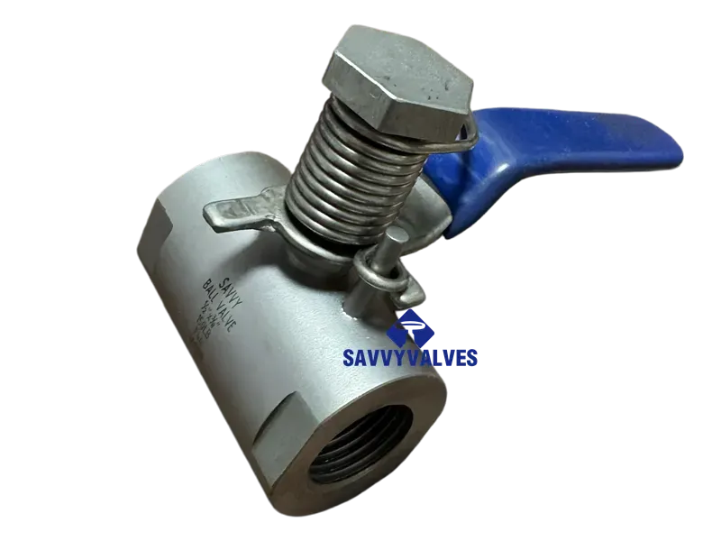 F44 254SMO Spring Return Fail Close Ball Valve China Suppliers Factory